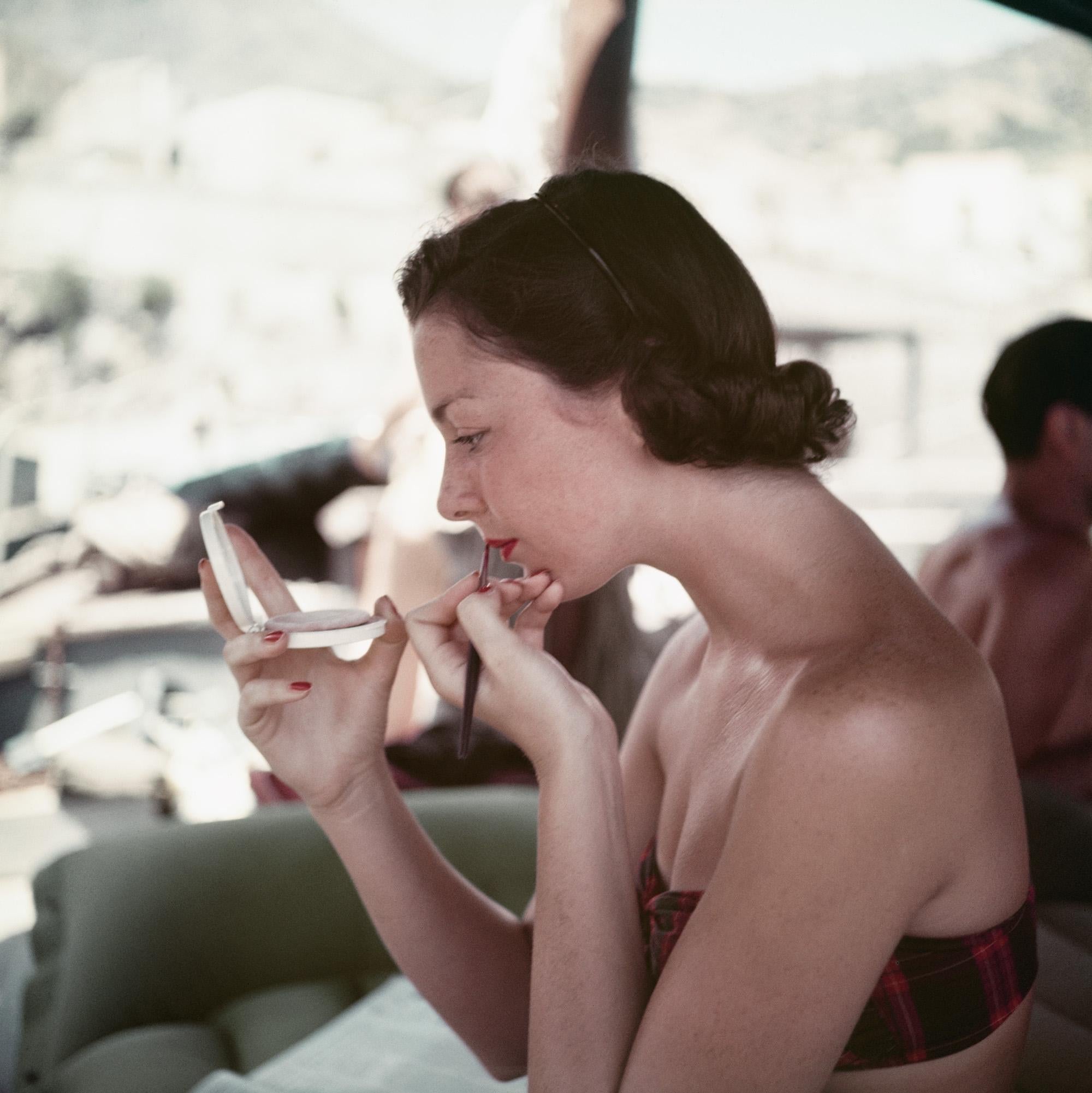 Slim Aarons Color Photograph - Consuelo Crespi, Sicily, 1954 (Unseen)