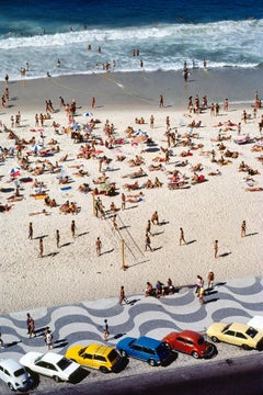Lámina tipo C de la playa de Copacabana, 1981, con el sello de Aarons Estate, edición de 150 ejemplares