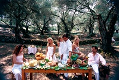 Vintage 'Corfu Picnic' 1987 Slim Aarons Limited Estate Edition