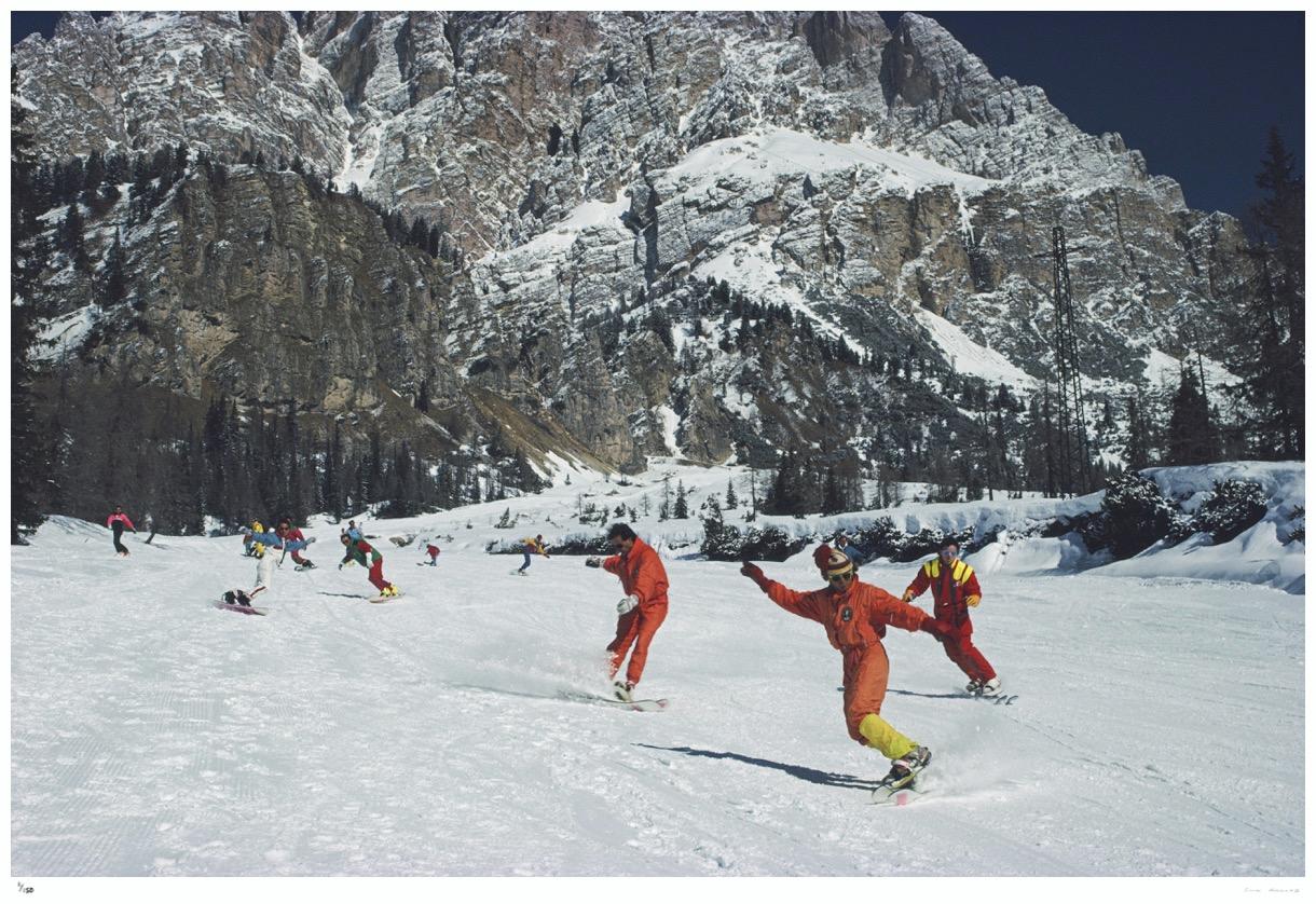 Cortina d’Ampezzo 1988 - Slim Aarons Estate Stamped