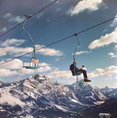 Cortina D'Ampezzo, remonte de esquí, 1960 Slim Aarons Estate Impresión de edición limitada
