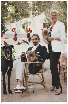 Count And Countess Jaime De Mora Y Aragon 1980 - Slim Aarons Estate Stamped