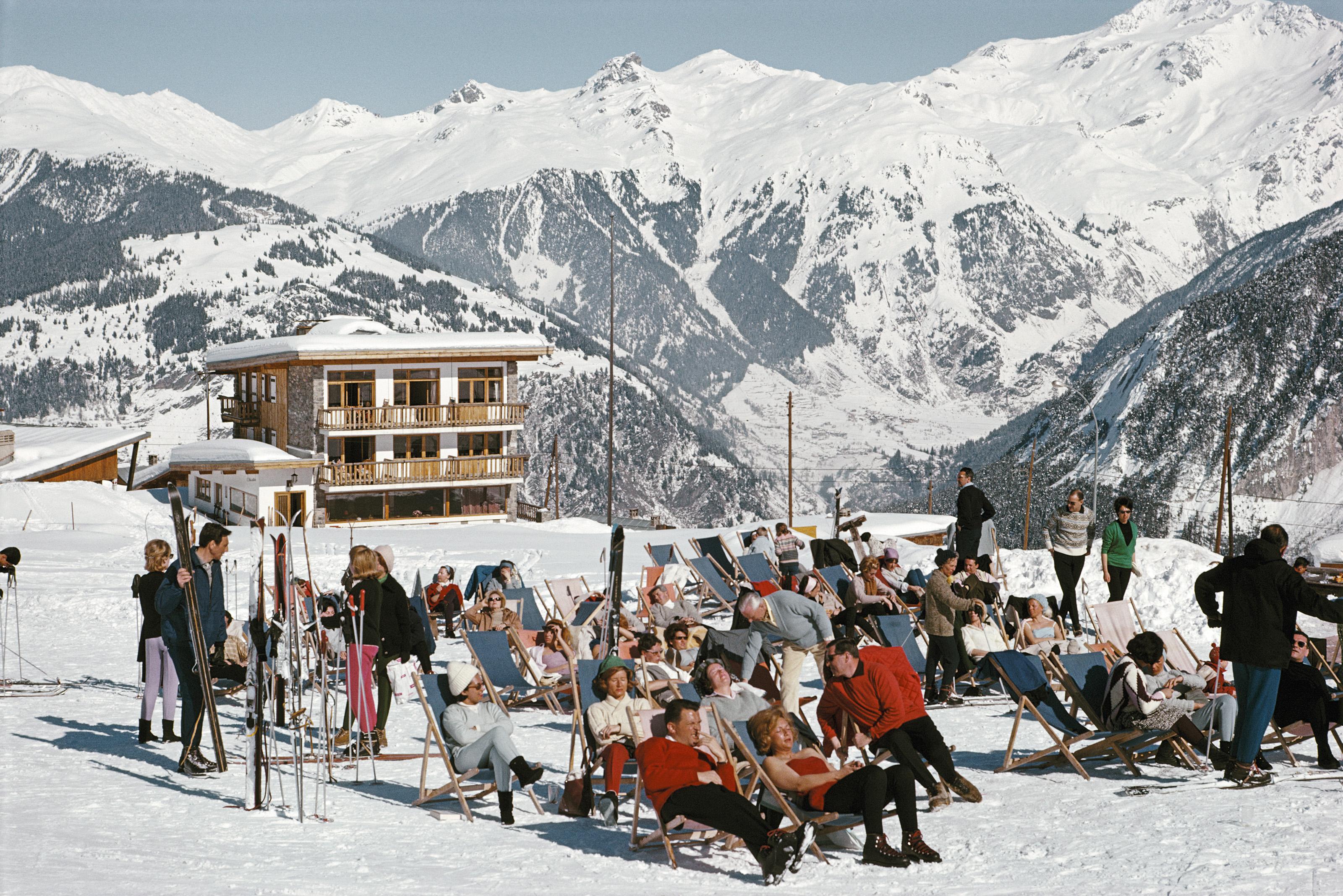 Slim Aarons Landscape Photograph - Courchevel, Estate Edition