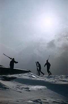 Cranmore Mountain Skiers on the Summit, 1955 - North Conway, New Hampshire