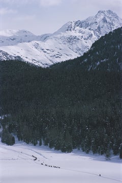 'Crossing Snow Field' 1963 Slim Aarons Limited Estate Edition