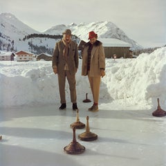 Curling, Autriche, édition successorale, photographie de portrait d'hiver