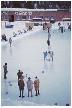 Curling In St. Moritz 1963 - Slim Aarons Estate Stamped
