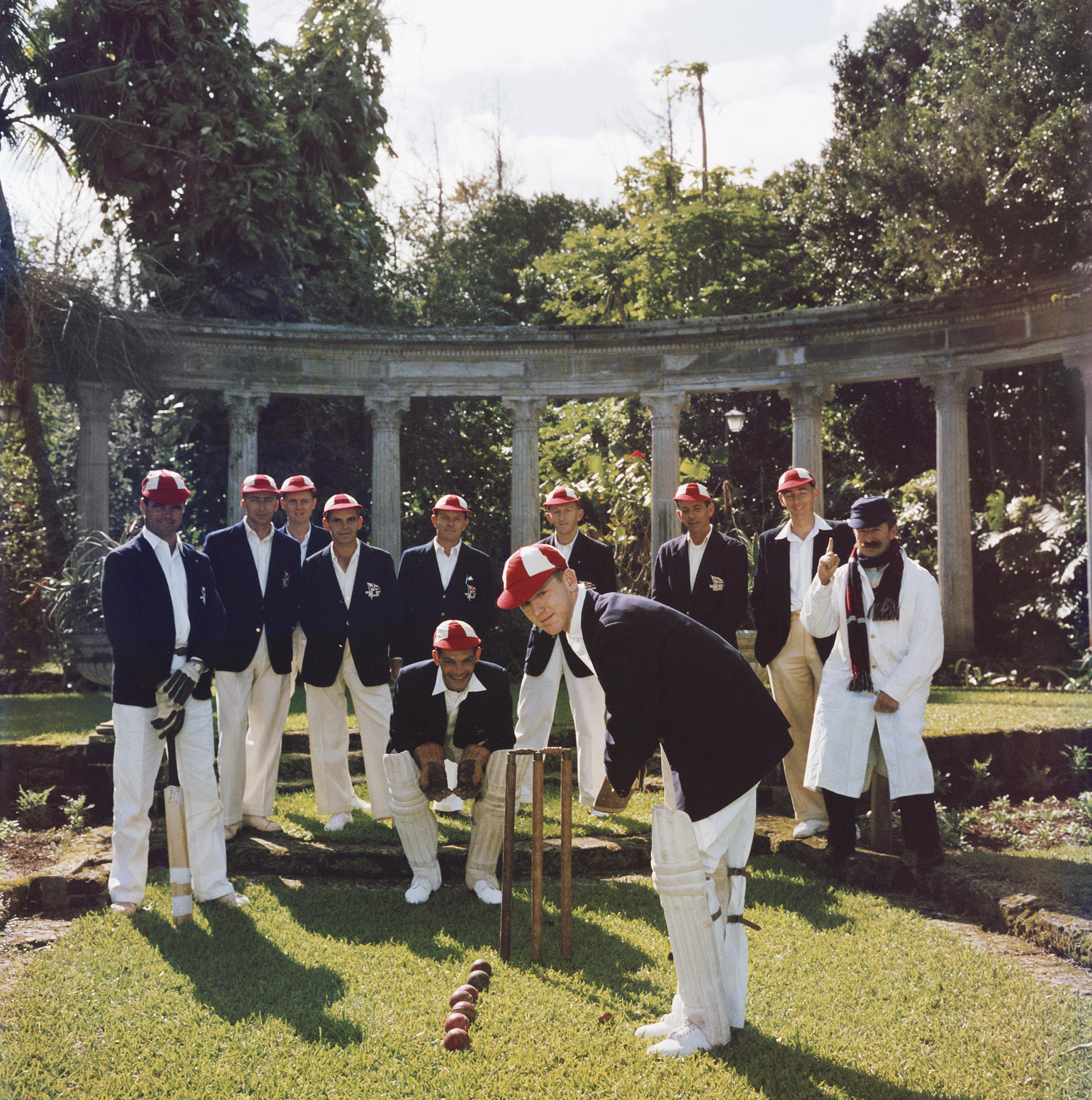 Dapper Cricketers Slim Aarons Estate Stamped Print