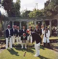 Dapper Cricketers Slim Aarons Estate Stamped Print