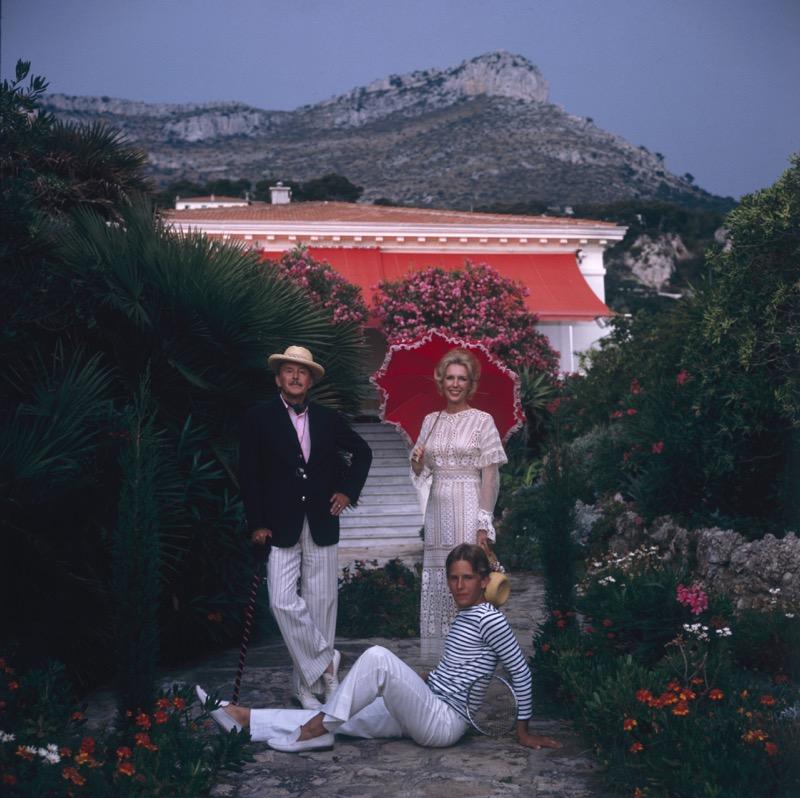 Slim Aarons Color Photograph - De Rosieres (1975) Limited Estate Stamped - Giant 