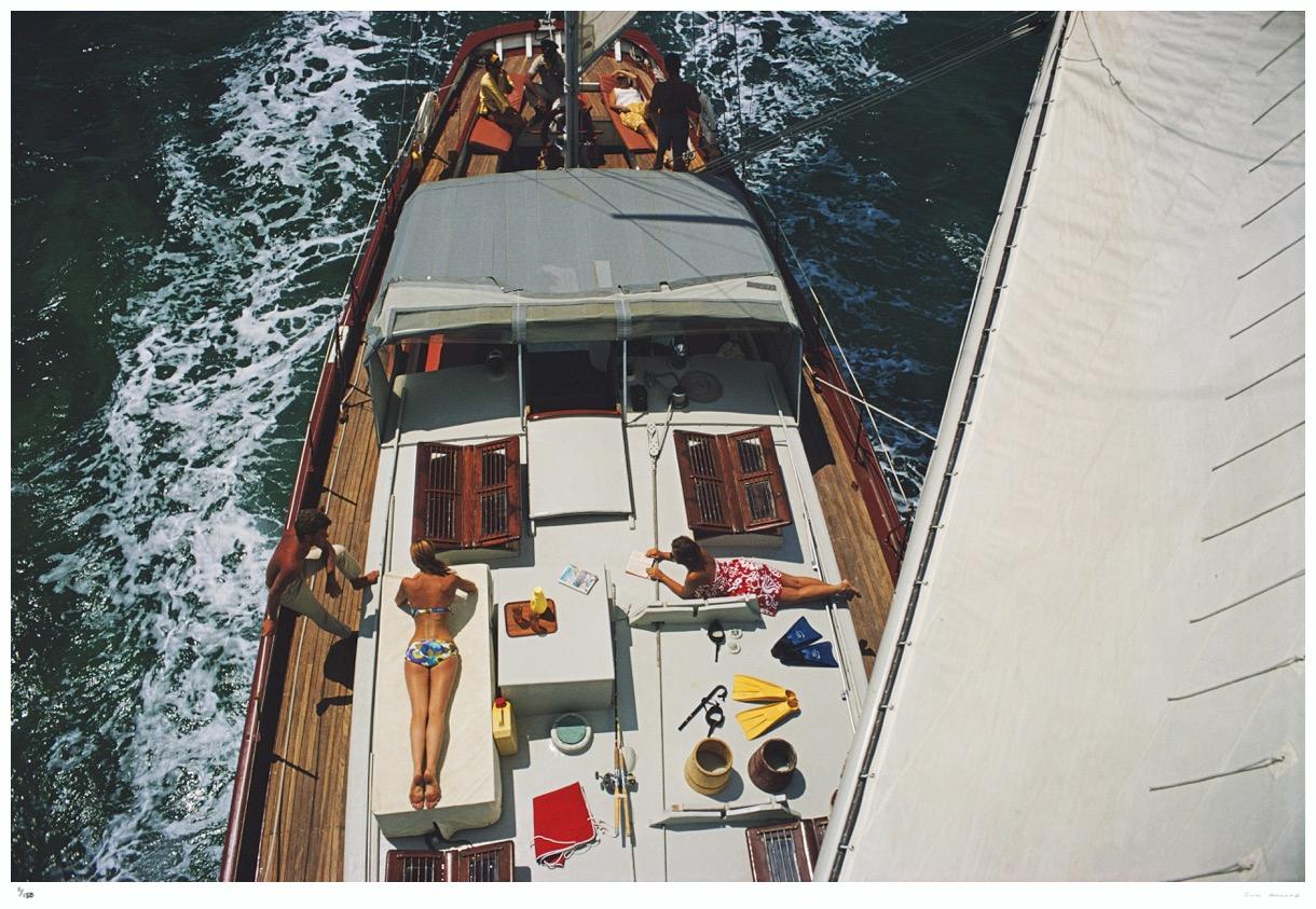 Deck Dwellers 1967 - Slim Aarons Estate Stamped