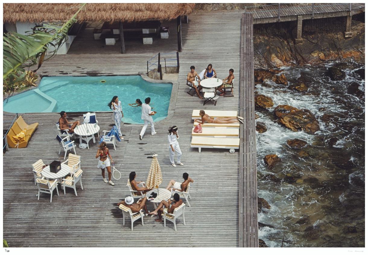 Decking By The Sea 1988 - Slim Aarons Estate Stamped