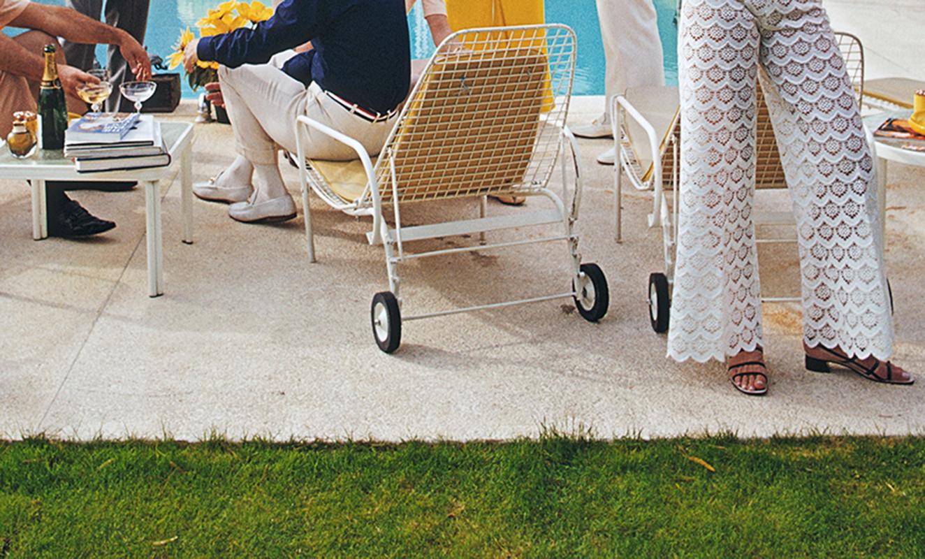 Desert House Party 1970 Official Slim Aarons Estate Stamped Edition For Sale 3