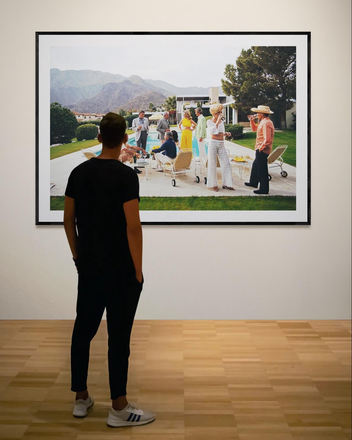 Desert House Party, 1970, Palm Springs, Midcentury Modern - Photograph by Slim Aarons