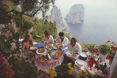 Dîner en plein air à Capri (édition Slim Aarons)