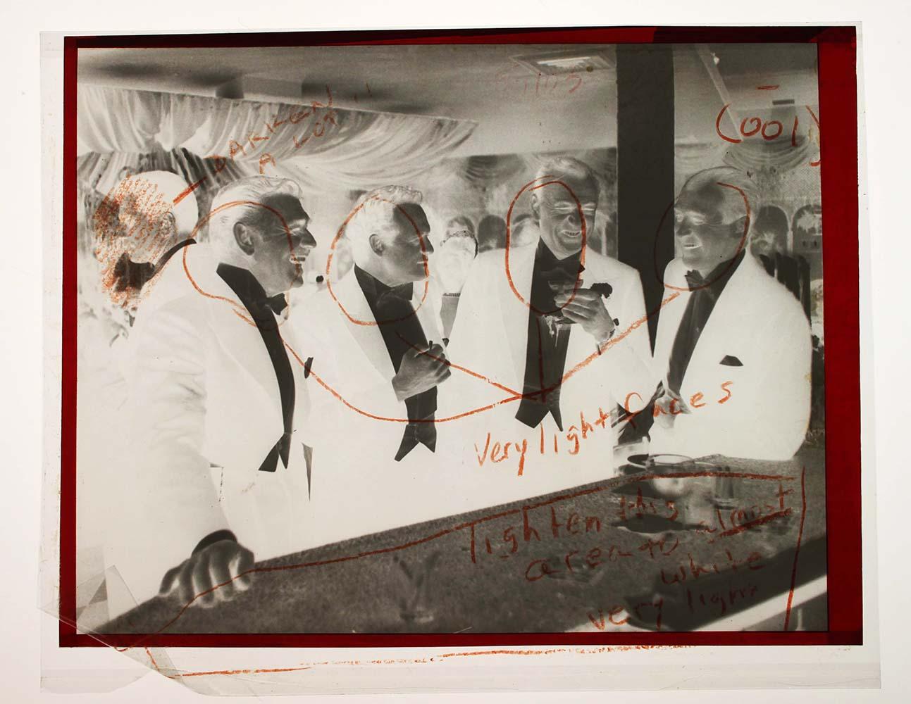 Dîner à Gstaad 1961 - Timbre de la succession de Slim Aarons en vente 4