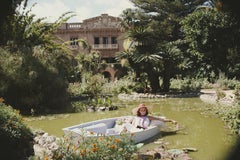 Donna Fabrizia Lanza par Slim Aarons (Photographie de jardin)