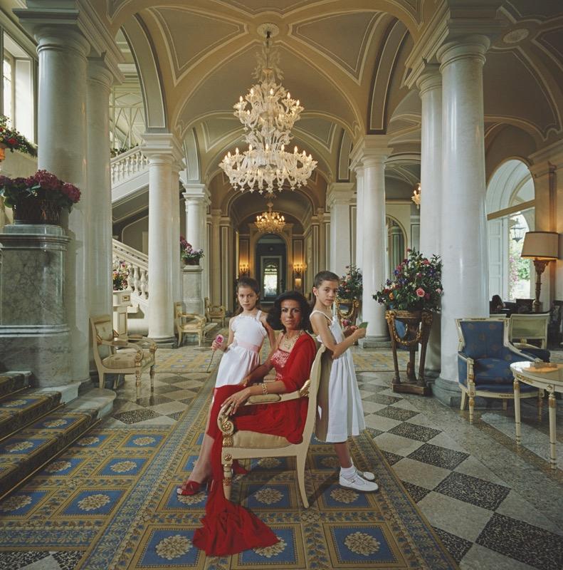 Slim Aarons Portrait Photograph - Droulers And Daughters (1984) Limited Estate Stamped - Giant 