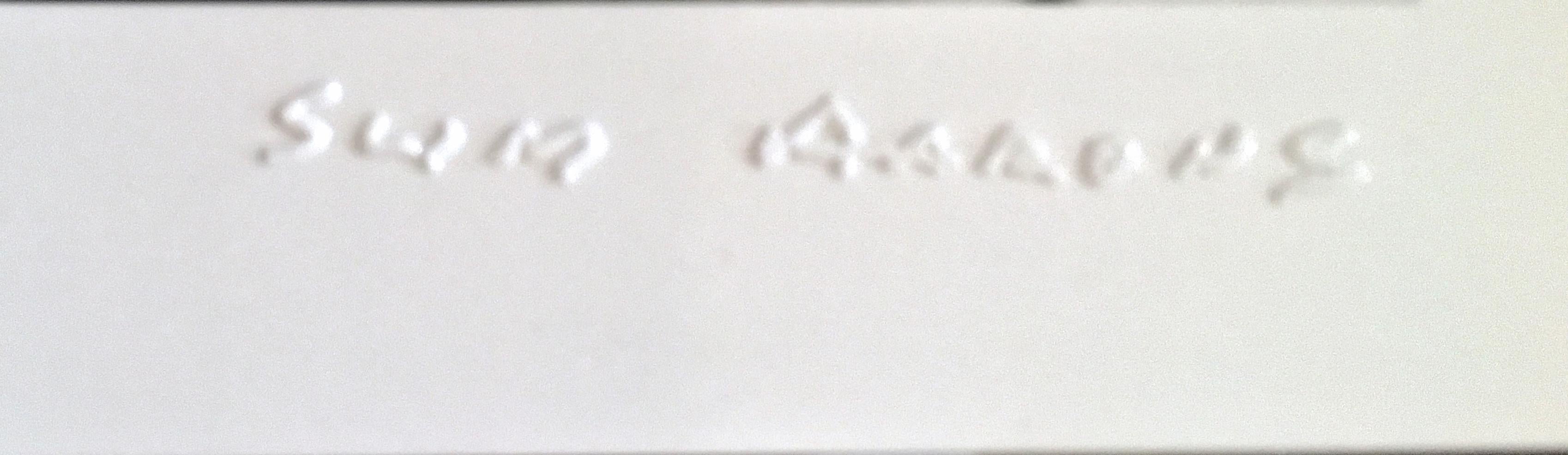 Eden-Roc Pool, France, Estate Edition Photograph - Blue Landscape Photograph by Slim Aarons