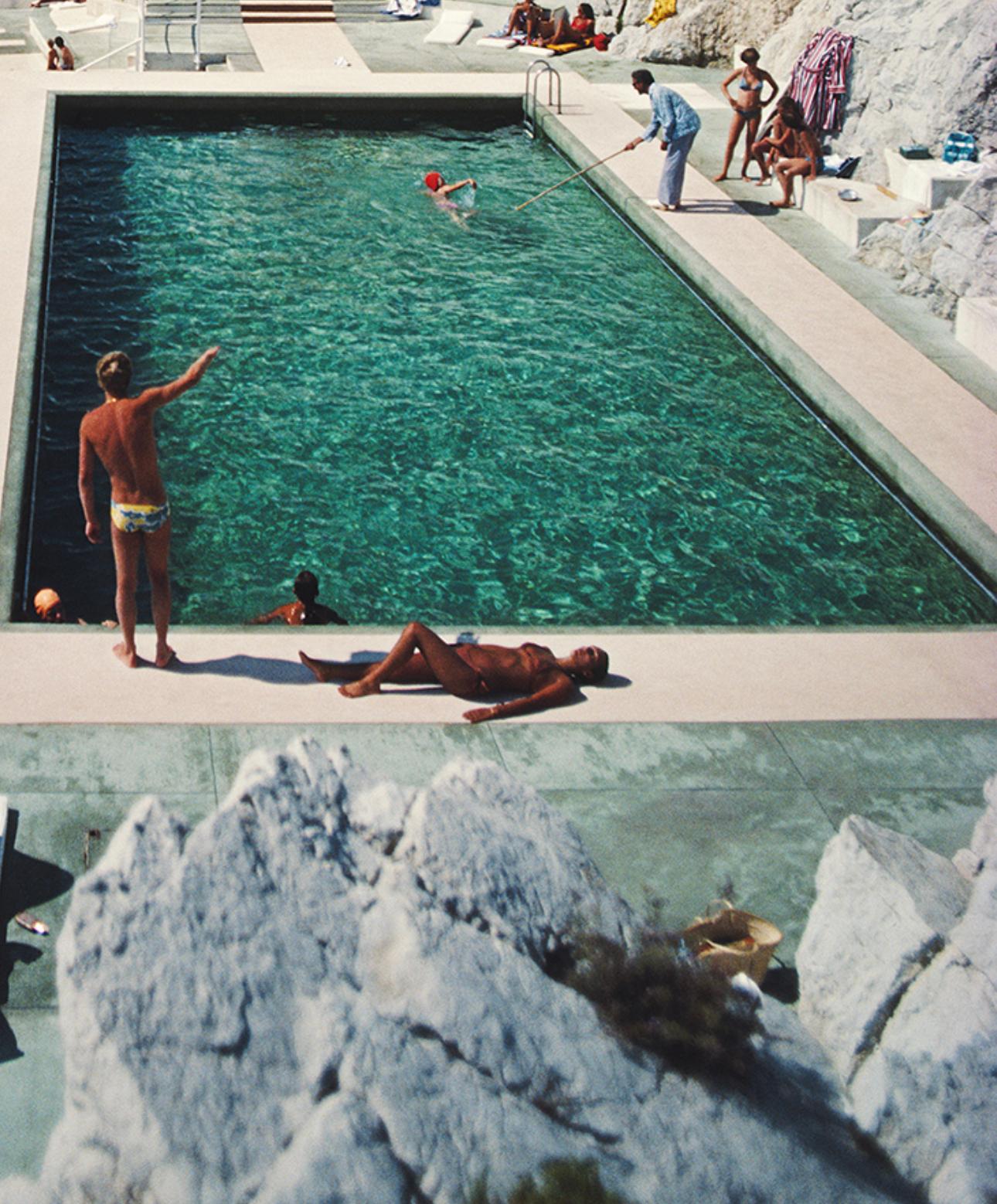 Eden-Roc Pool Slim Aarons Nachlass gestempelter Druck im Angebot 3
