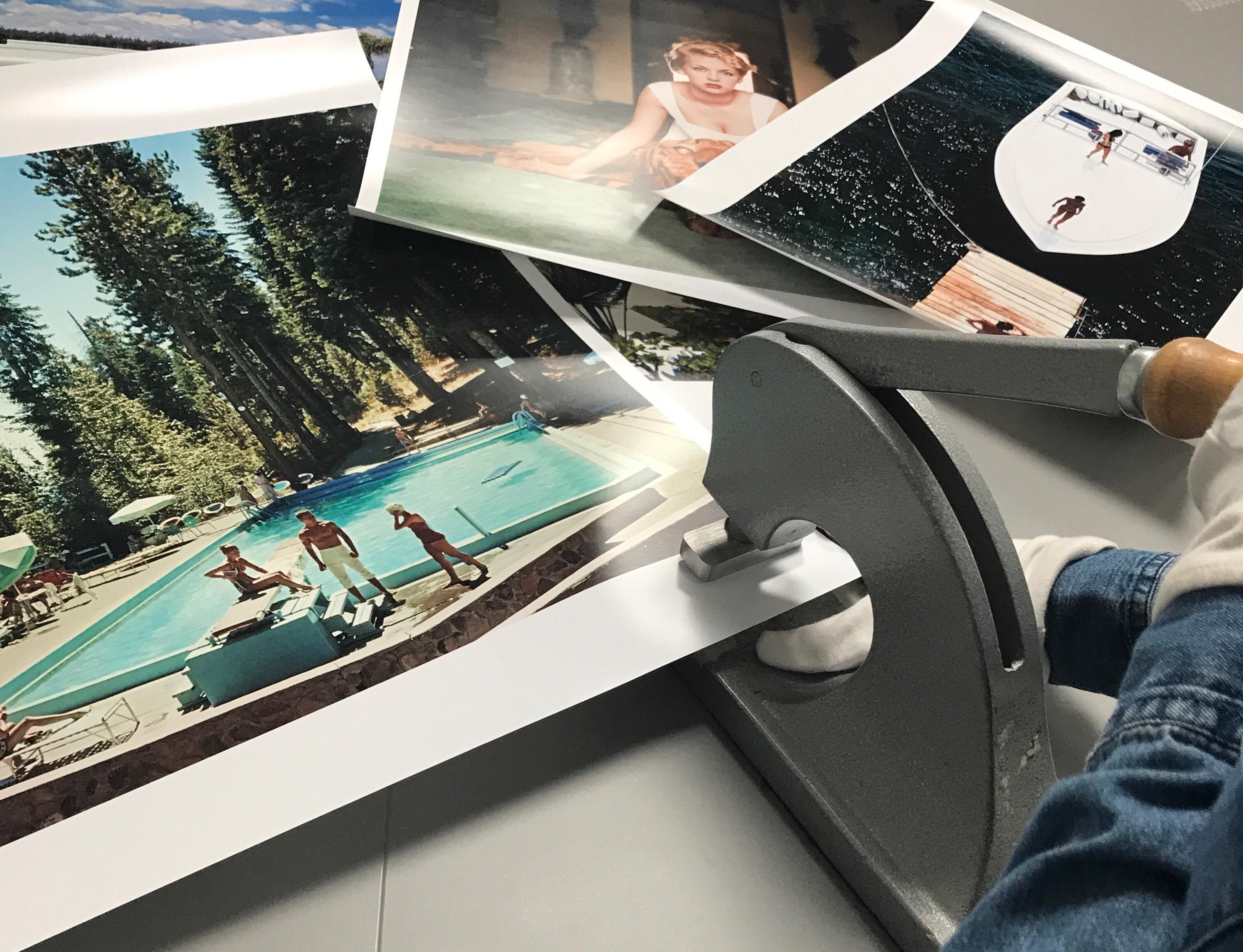 Eden-Roc Pool Slim Aarons Nachlass gestempelter Druck im Angebot 5