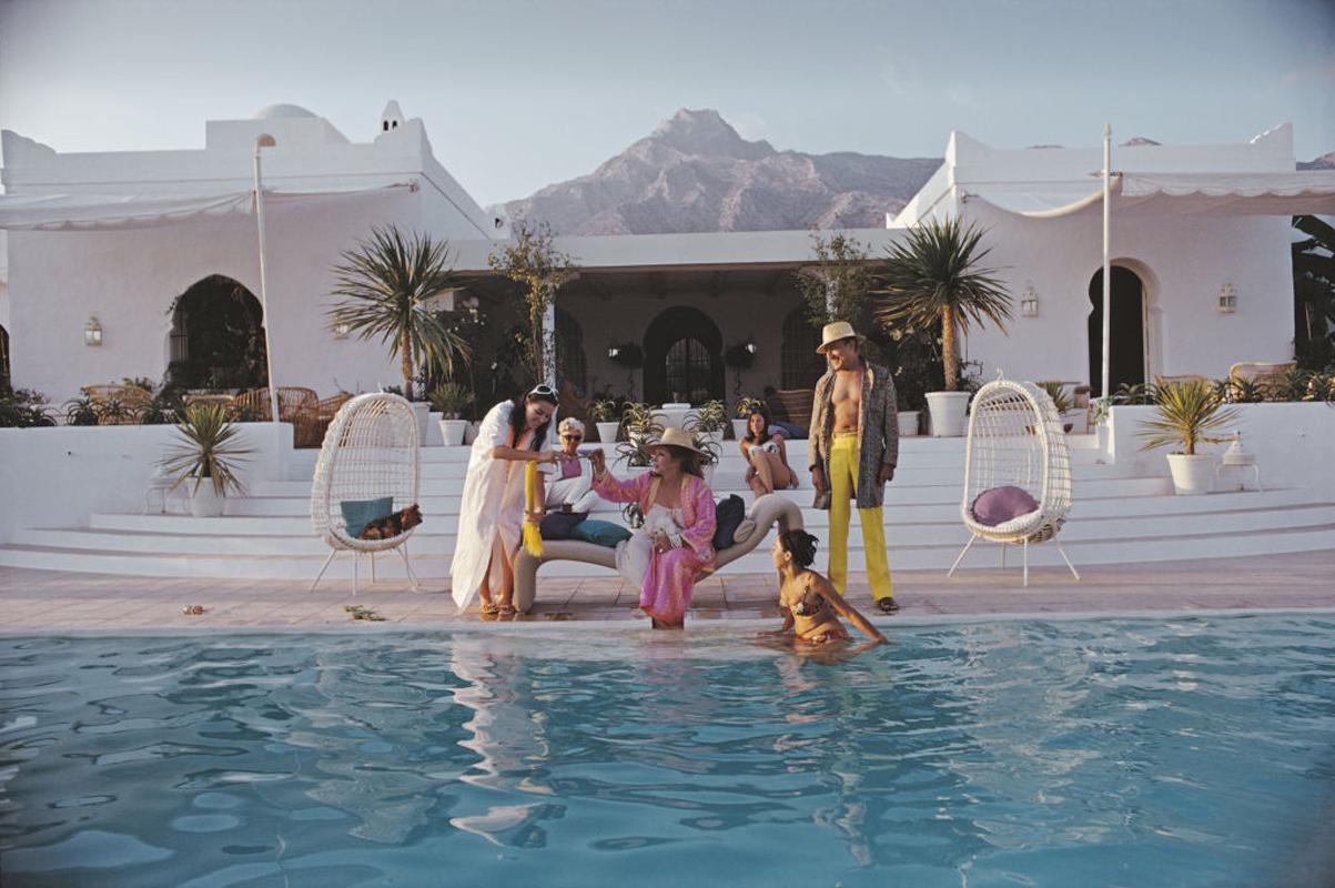 El Venero - NEW Slim Aarons Estate Edition

El Venero, the Moorish villa of Hector and Chico de Ayala in Marbella, Spain, 1967. (Photo by Slim Aarons)

A gorgeous scene; and a brand NEW Slim Aarons Archive discovery! An alternate frame to the well