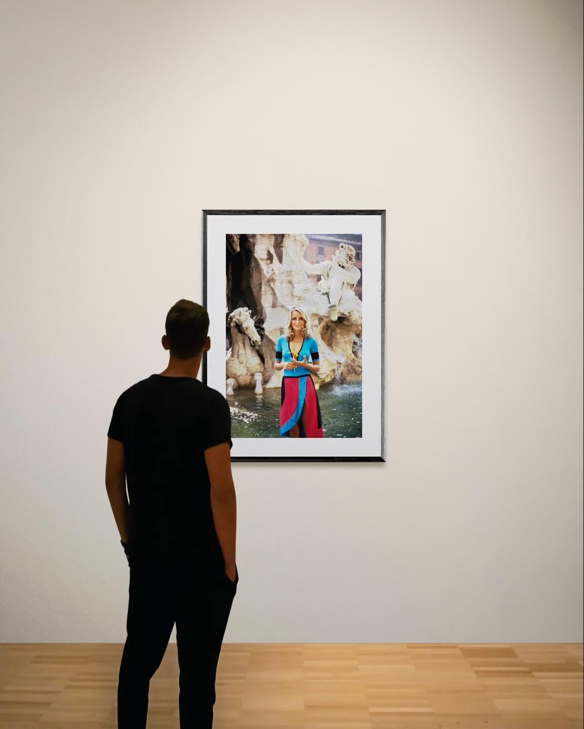 Elisabetta Catalano, Piazza Navona à Rome, 1971 (inédit) - Photograph de Slim Aarons