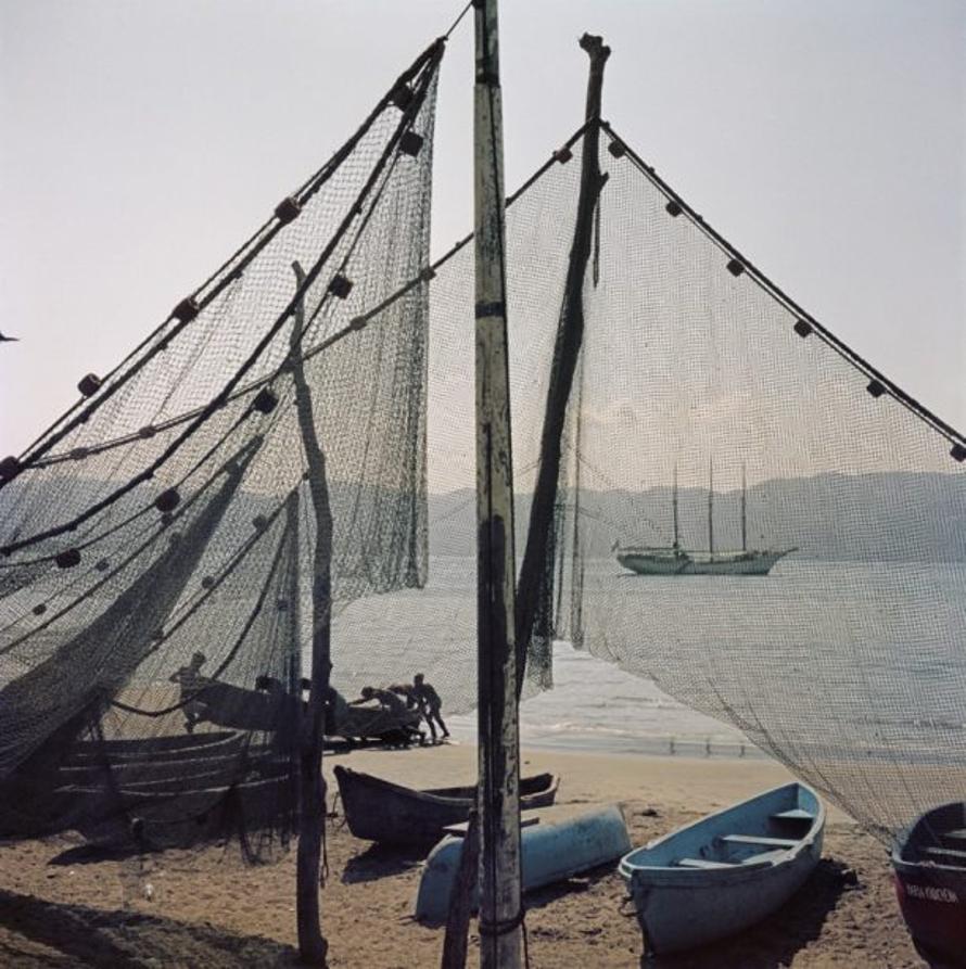 Fishing Boats 
1952
by Slim Aarons

Slim Aarons Limited Estate Edition

Fishing nets and boats on the shore in Mexico, 1952

unframed
c type print
printed 2023
16×16 inches - paper size


Limited to 150 prints only – regardless of paper size

blind
