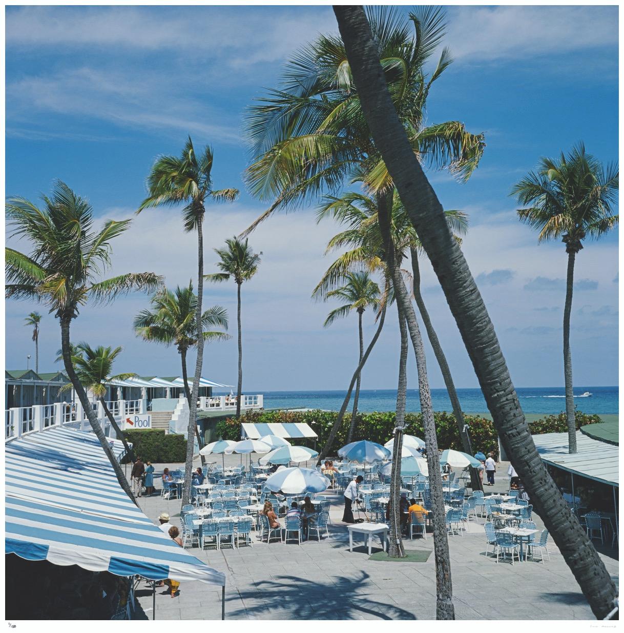 Florida Palms 1978 Slim Aarons Estate Stamped Edition  For Sale 1