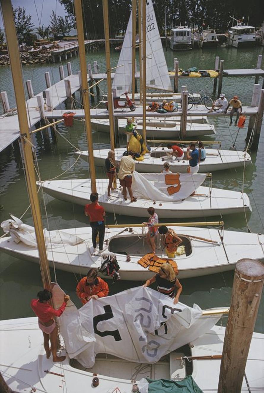 Freeport Yachts 
1969
by Slim Aarons

Slim Aarons Limited Estate Edition

Yachts in a marina in Freeport, in the Bahamas, April 1969.

unframed
c type print
printed 2023
20 × 16 inches - paper size


Limited to 150 prints only – regardless of paper