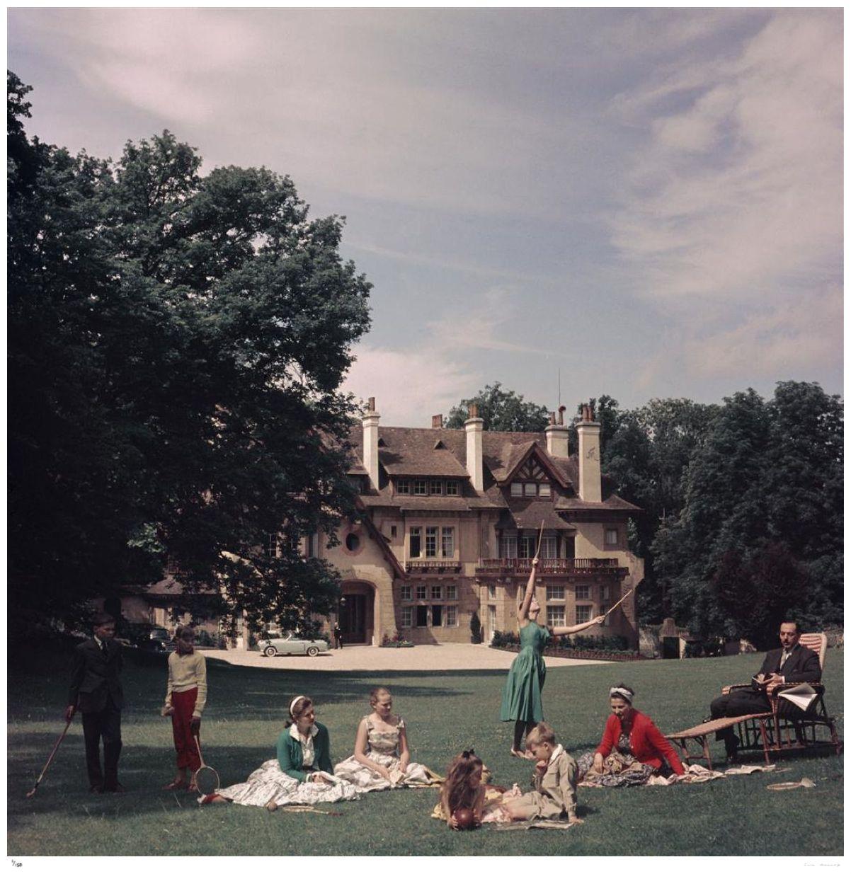 Maison de maître française 1956 - Slim Aarons Estate Stamped