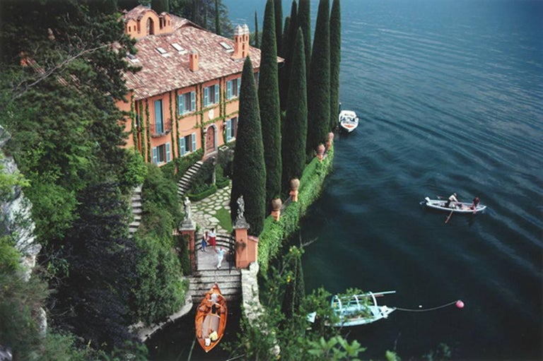 Slim Aarons Color Photograph - Giacomo Mantegazza, Villa La Casinella, Lake Como, Estate Edition Photograph