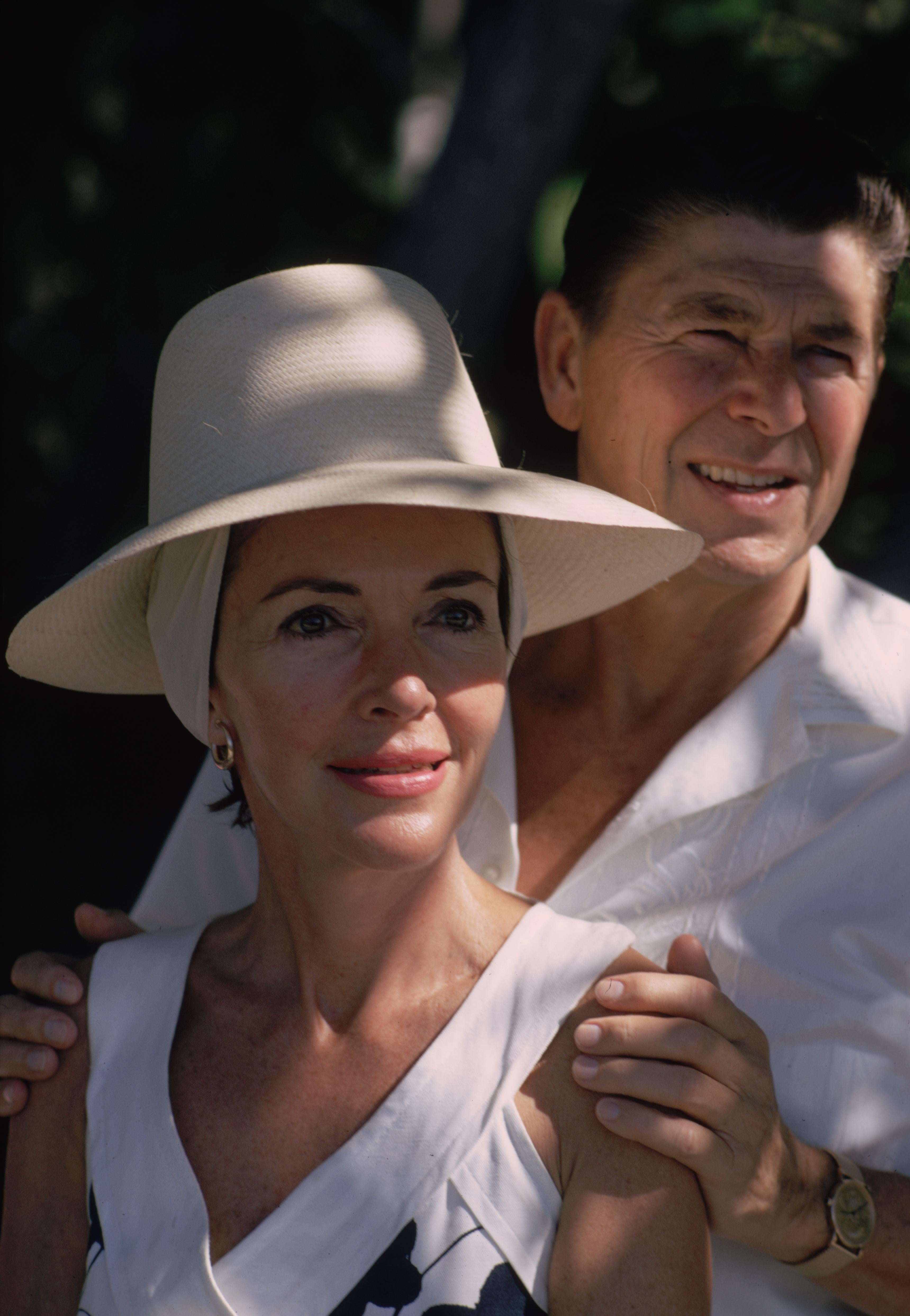 'Governing Couple' 1971 Slim Aarons Limited Estate Edition Print 

November 1971: Nancy Reagan and her husband film star and Governor of California, Ronald Reagan (later the 40th President of the USA) in Acapulco, Mexico. 

Produced from the