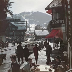 "Gstaad Town Centre" by Slim Aarons, NEW, Estate Stamped, Limited Edition