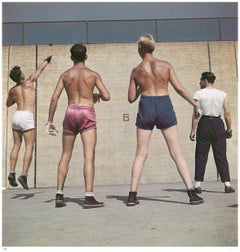 Handball In Central Park 1948 - Slim Aarons Estate Stamped