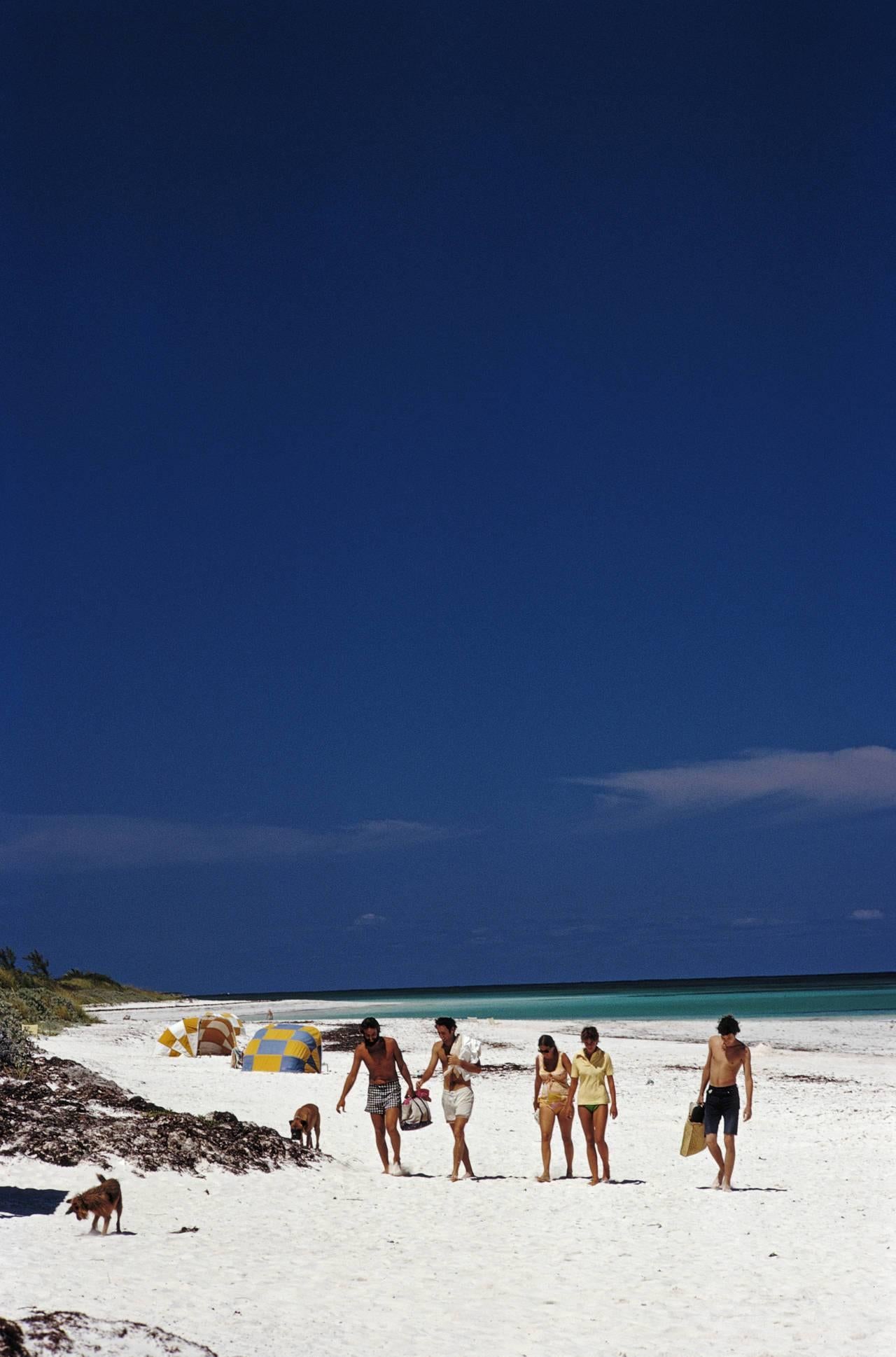 Slim Aarons Color Photograph - Harbour Isle Beach