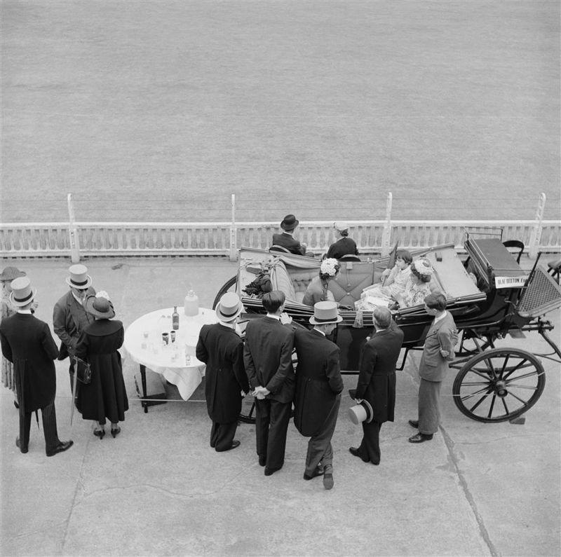 Slim Aarons Black and White Photograph - High Society Cricket (1955) Limited Estate Stamped