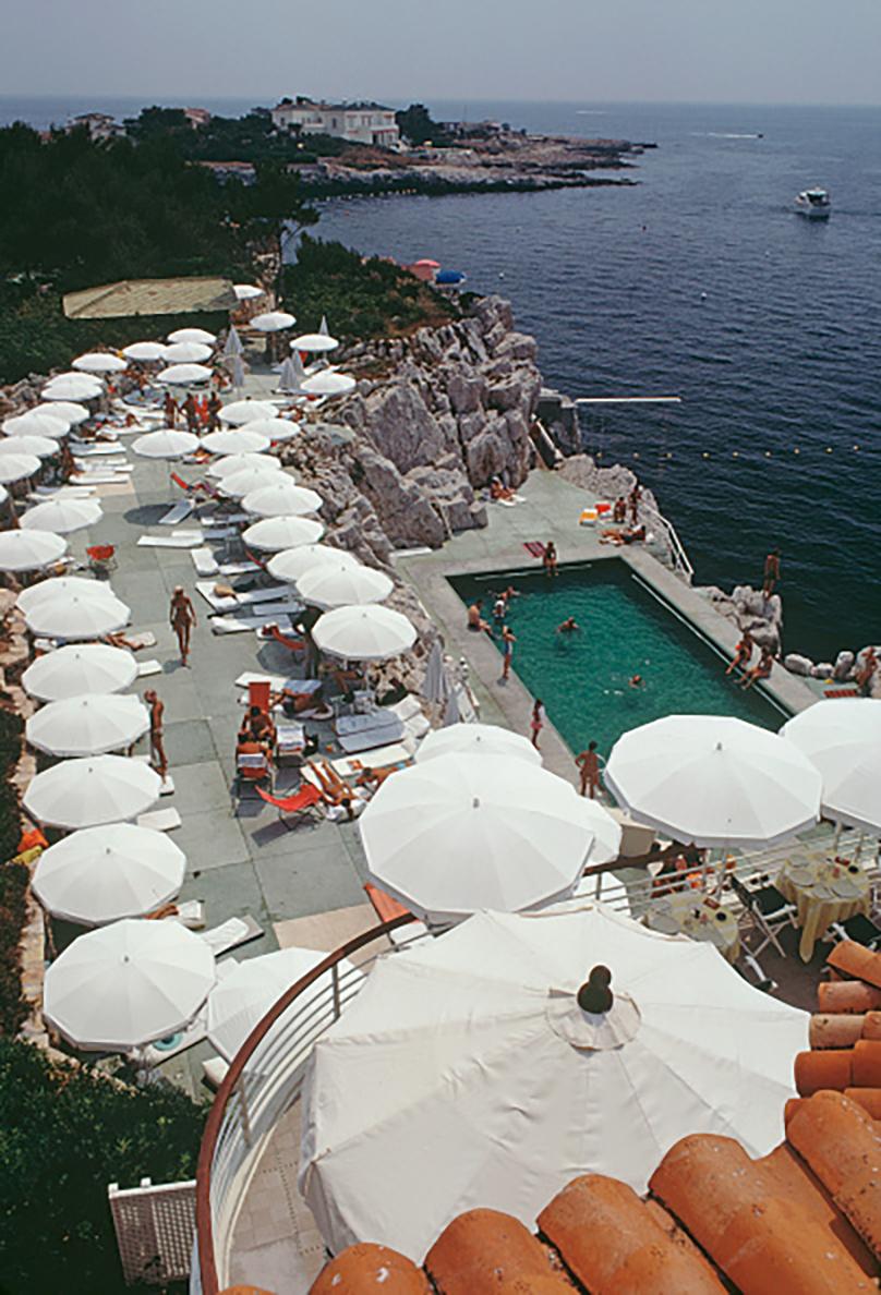 Slim Aarons Color Photograph - Hotel du Cap Eden-Roc, France, Estate Edition, Landscape Photograph