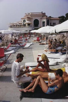 Impression estampillée de la succession d'Hôtel du Cap Slim Aarons