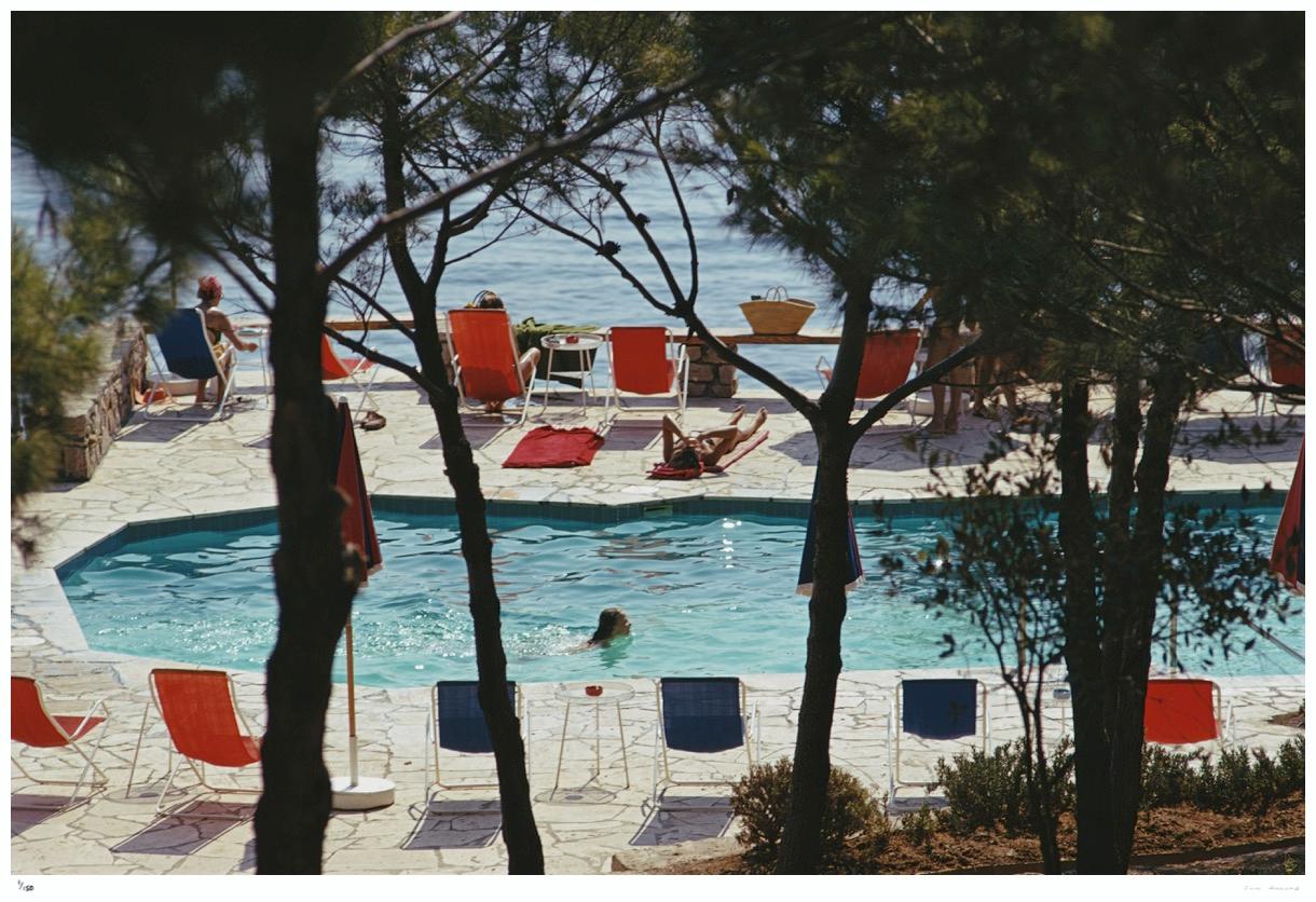 Hotel Il Pellicano 1973 - Slim Aarons Estate Stamped