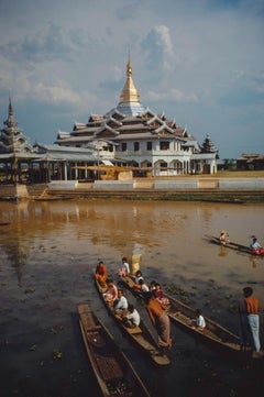 Retro Hpaung Daw U Pagoda Slim Aarons Estate Stamped Print