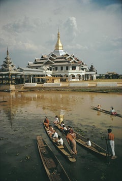 Retro Hpaung Daw U Pagoda Slim Aarons Estate Stamped Print