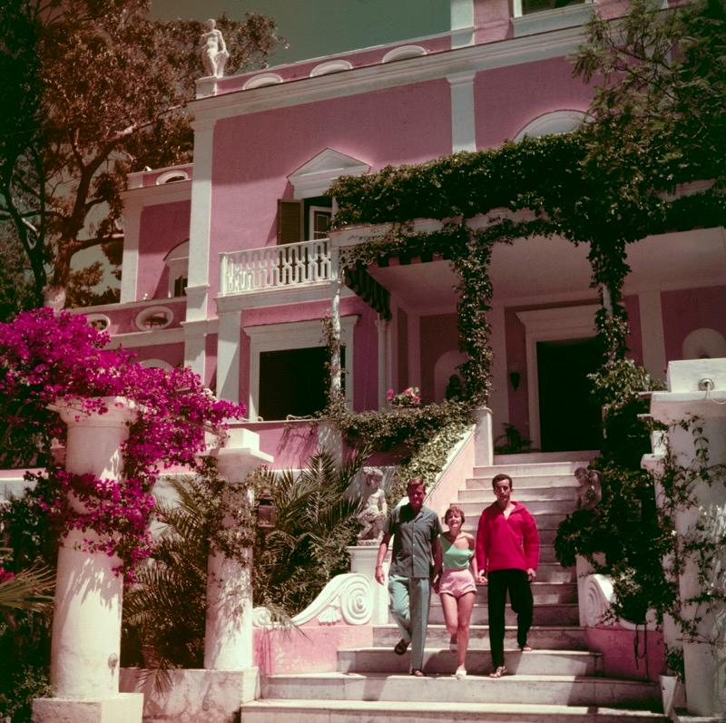 Slim Aarons Color Photograph - In Capri (1958) Limited Estate Stamped - Giant 