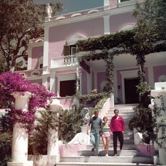 In Capri Slim Aarons Estate Stamped Print