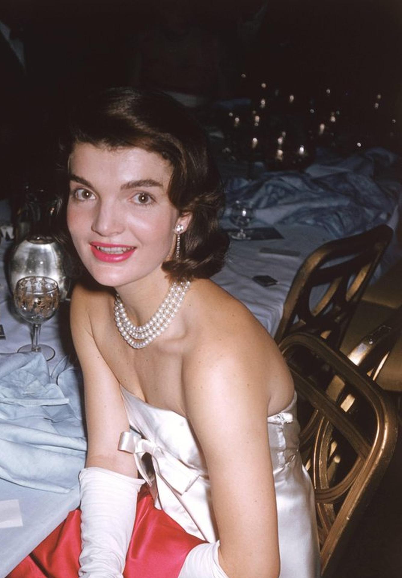 Jackie K, Estate Edition, Portrait Photograph, Classic Pearls Jacqueline Kennedy For Sale 4