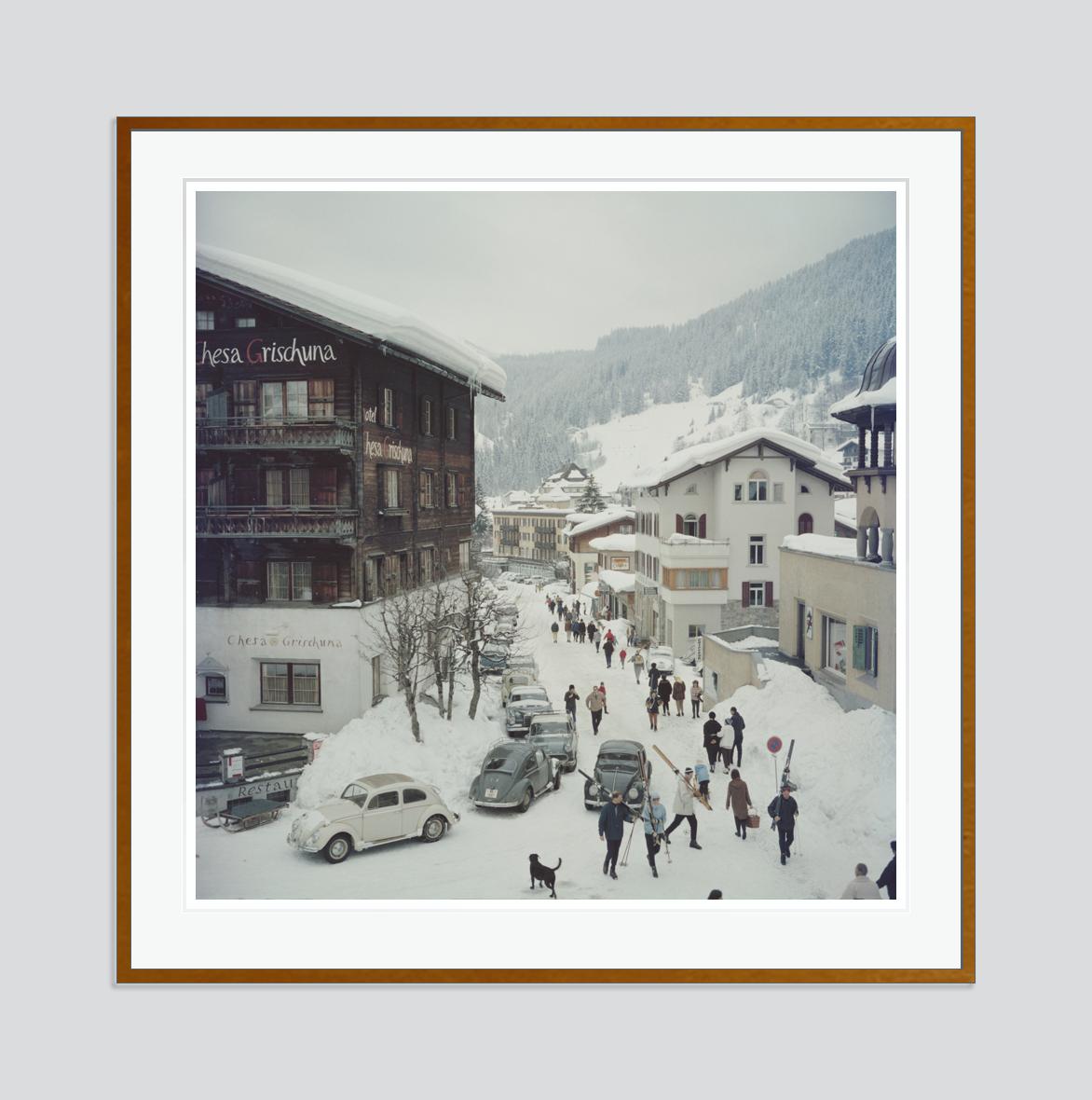 Klosters 1963 Slim Aarons Estate Stamped Edition  For Sale 1