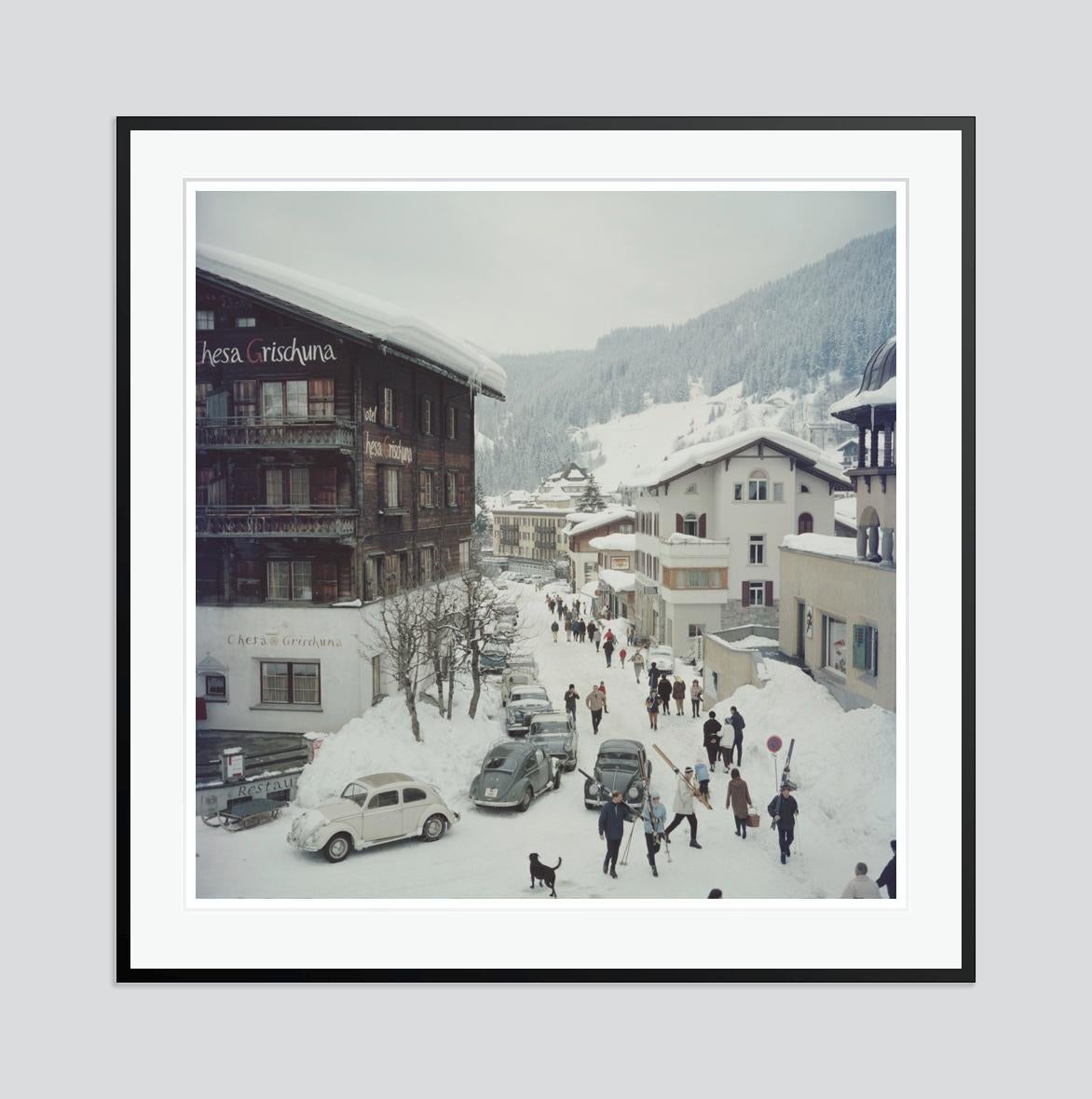 Klosters 1963 Slim Aarons Estate Stamped Edition  For Sale 3