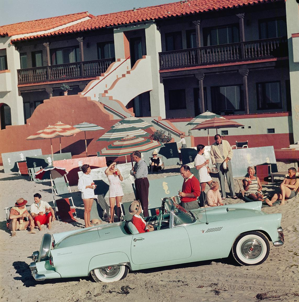 Slim Aarons Color Photograph - La Jolla Beach Club