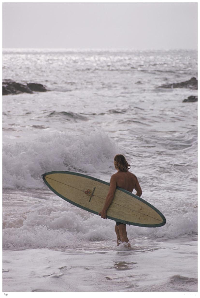 Laguna Beach Surfers 1970 - Slim Aarons 

Un surfeur dans la mer à Laguna Beach, Californie, janvier 1970

40 x 30" pouces / 101 x 76 cm format du papier 

Photo par Slim Aarons

Imprimé cette année

Certificat d
authenticité inclus

Tirage