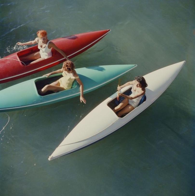 Lake Tahoe Trip 
1959
by Slim Aarons

Slim Aarons Limited Estate Edition

Young women canoeing on the Nevada side of Lake Tahoe, 1959.

unframed
c type print
printed 2023
16×16 inches - paper size


Limited to 150 prints only – regardless of paper